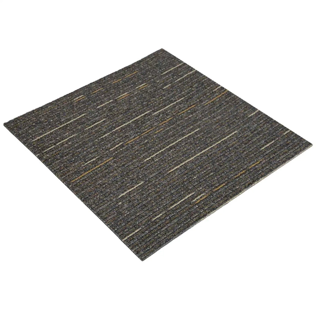 Piastrella per Tappeto Striato Marrone Chiaro 50 x 50 cm 20 pz CFW9329193