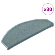 Tappetini per scale 30 pz 65x24x4 cm Blu mare Semicircolari Grandi 3365758