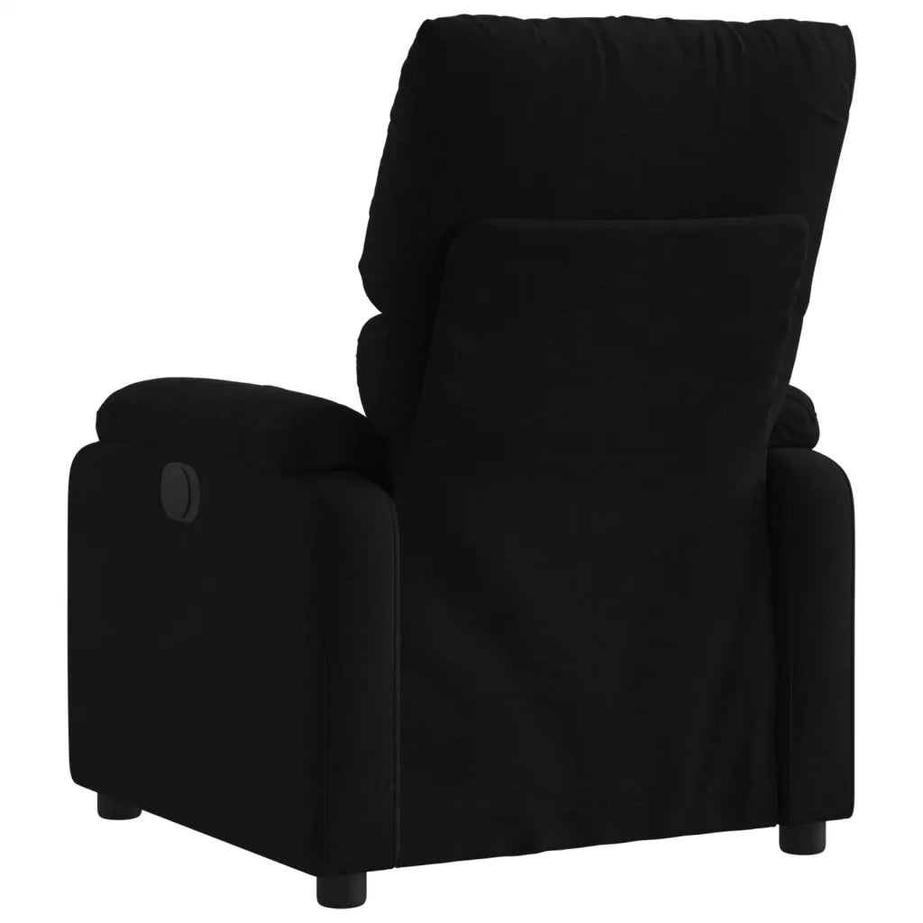 Poltrona | Sedia Relax Reclinabile in Tessuto Nero