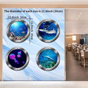 Decorazione da parete 3D - mondo marino - animali marini - 4 pezzi
