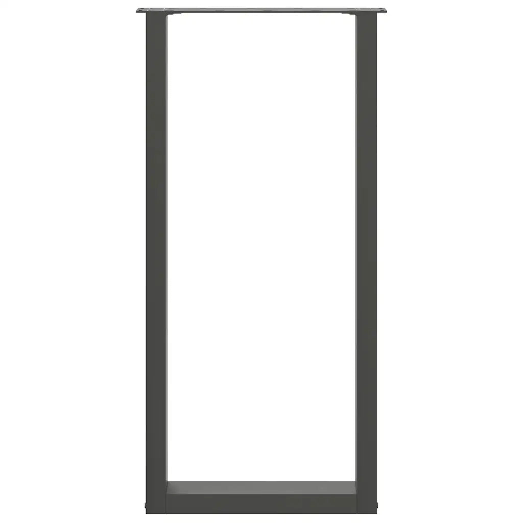 Gambe per tavolo da bar a forma di U 2 pz Antracite 40x(100-101) cm Acciaio 4013230
