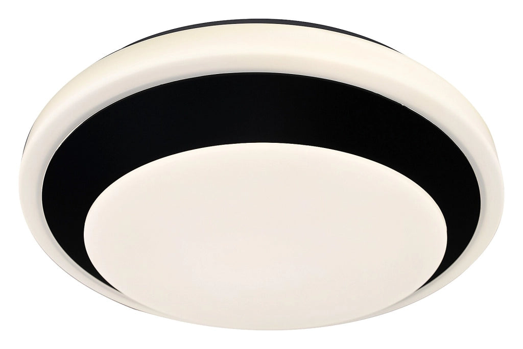 Plafoniera LED Rabalux Barbora nera/bianca Ø38 24W 4000K