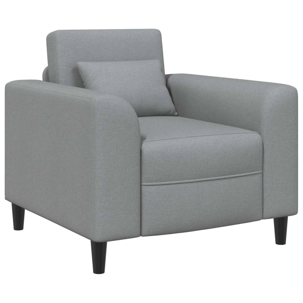 Poltrona Grigio Chiaro Tessuto 42042454