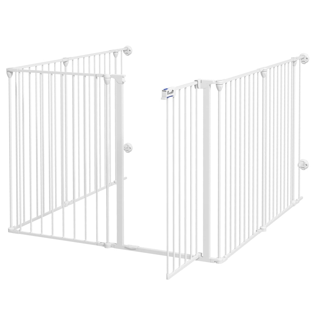 Recinto per Cani Modulare Pieghevole ¨C Minimal ¨C Bianco 90x123x102