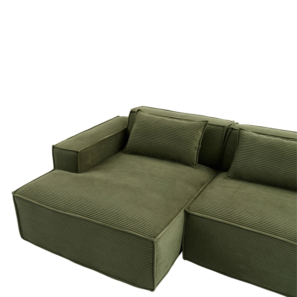 Divano 2 Posti con Cuscini ¨C MINIMAL ¨C Tessuto, 235 cm