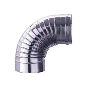 A.L.A. S.P.A. GOMITO ACC. INOX 90° 14 CM. in acciaio inox Aisi 316L finitura lucida angolo 90° modello ripiegato colore Acciaio