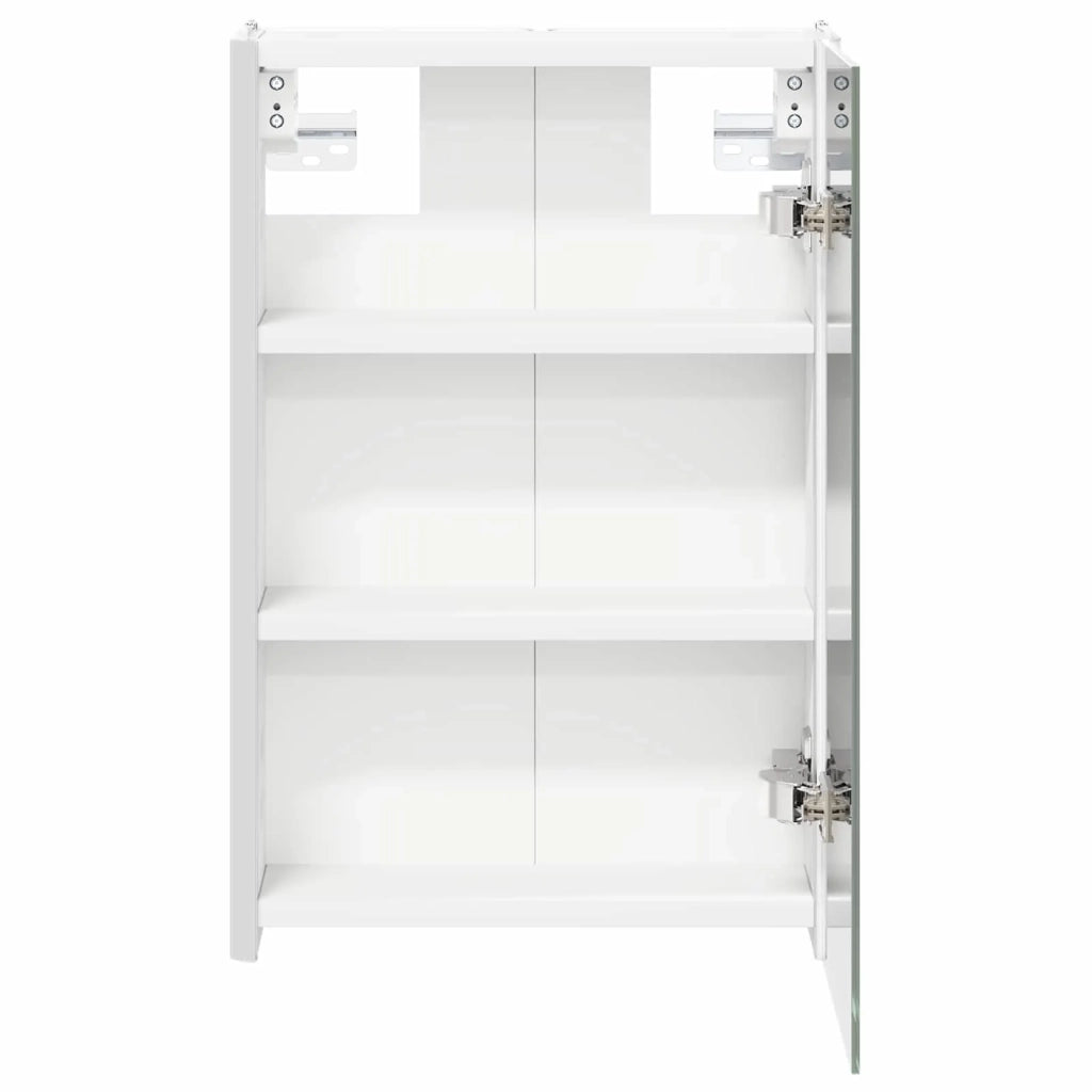 Mobiletto per specchio da bagno Bianco 33 x 11,5 x 50 cm 889215
