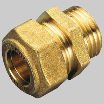 RACCORDO DIRITTO MASCHIO CON ORING GIALLO  18 x 3/4     TIEMME