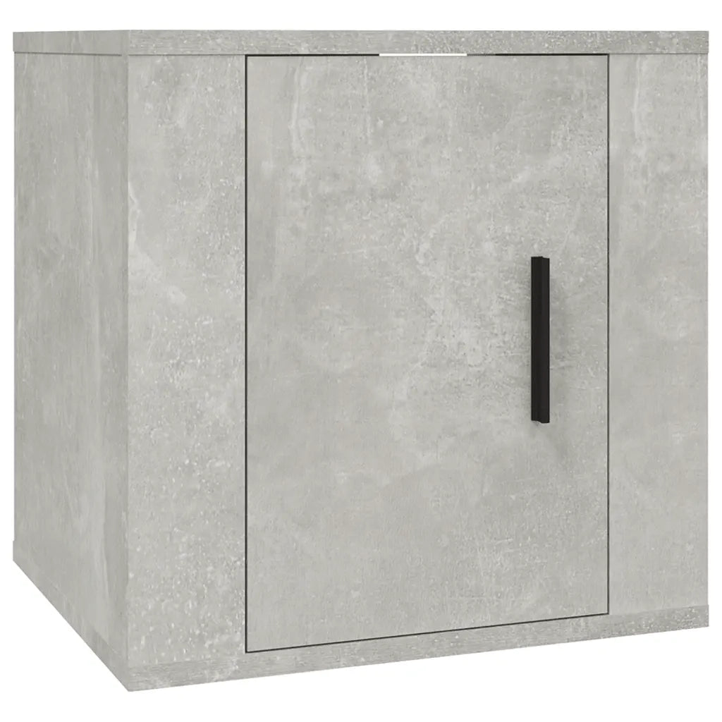 Mobile Porta TV a Parete-Mobile per TV-Credenza TV Grigio Cemento 40x34,5x40 cm