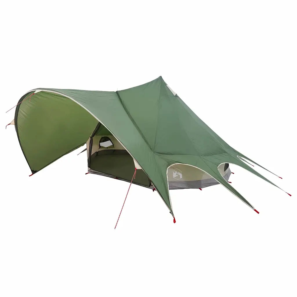 Tenda Teepee per 3 Persone Verde e Grigio 312 x 312 x 197 cm 42004008
