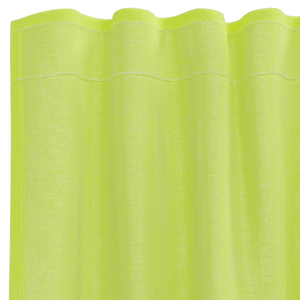 Tende in Voile con Tasche per Aste 2 pz Verde Mela