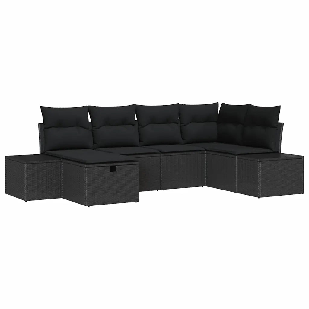 Set di divani con cuscino 6 pcs polyrattan 3360714
