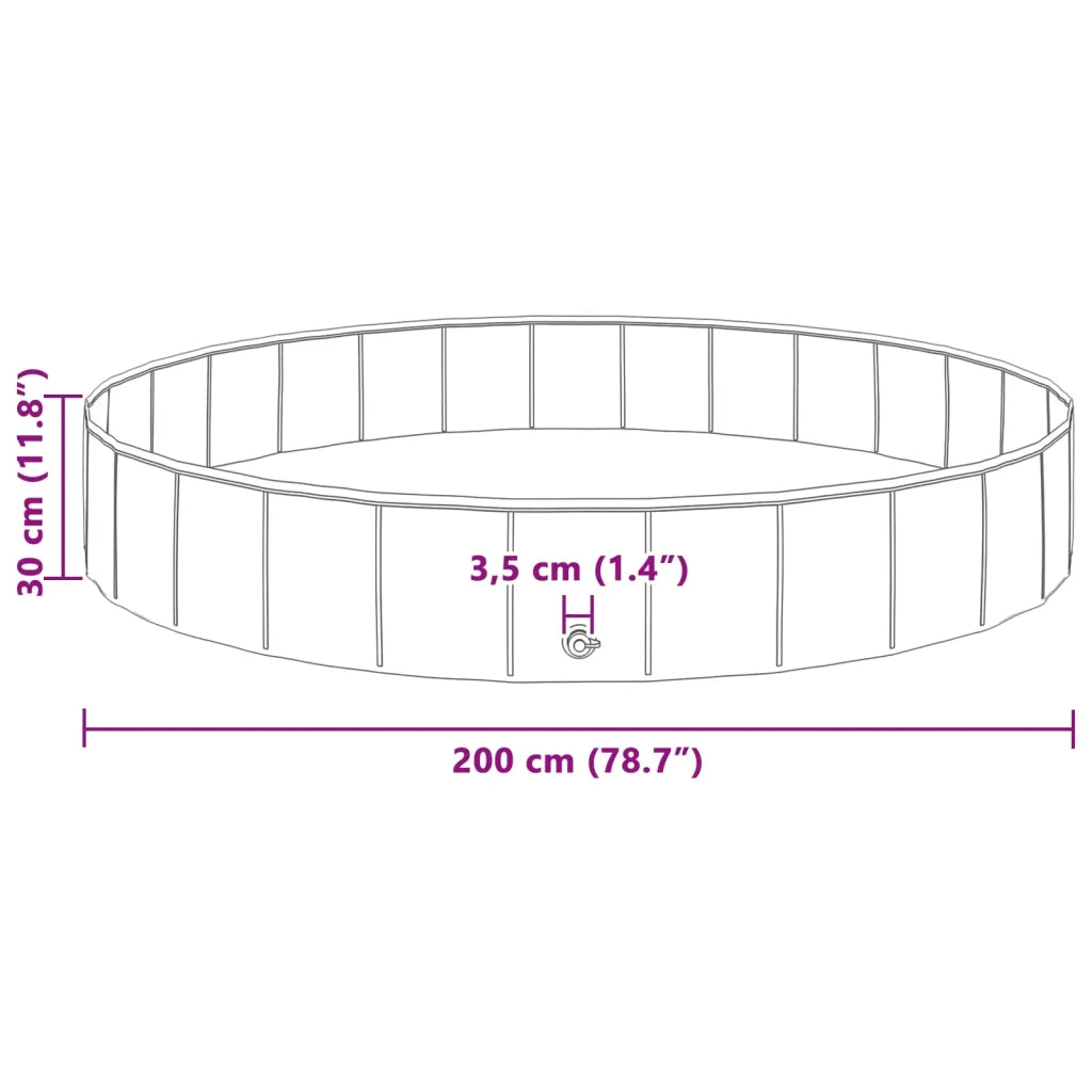 Piscina per bambini Rosso Ø200 x 30 cm 3416318