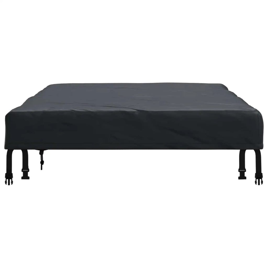 Copertura Tavolo Tinta unita Nero 162 x 92 x 15 cm Tessuto 4106105