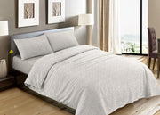 Completo Lenzuola Letto Camera In 100% Cotone Made Italy Vari Disegni RP - Piazza 1-2 - Stefy Beige