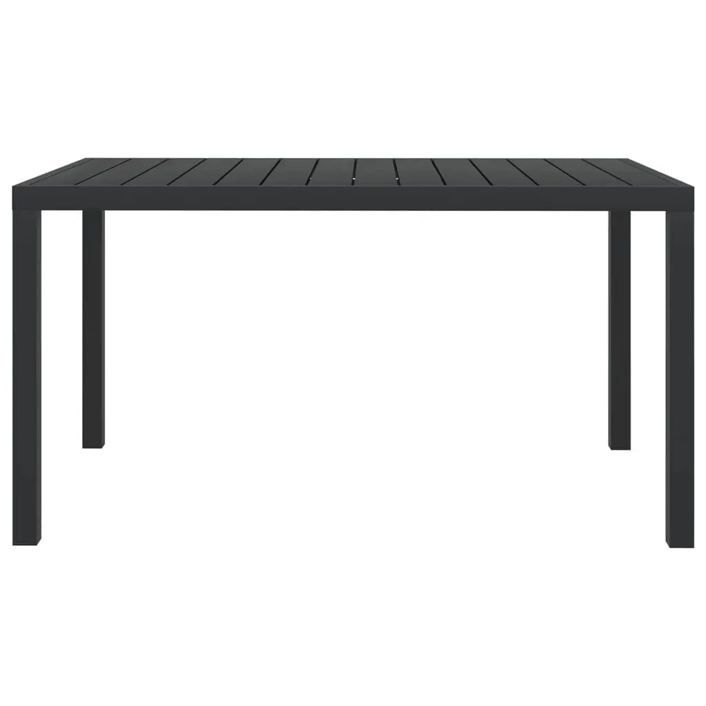 Set da Pranzo per Giardino 7 pz con Cuscini Polyrattan Grigio 3095024