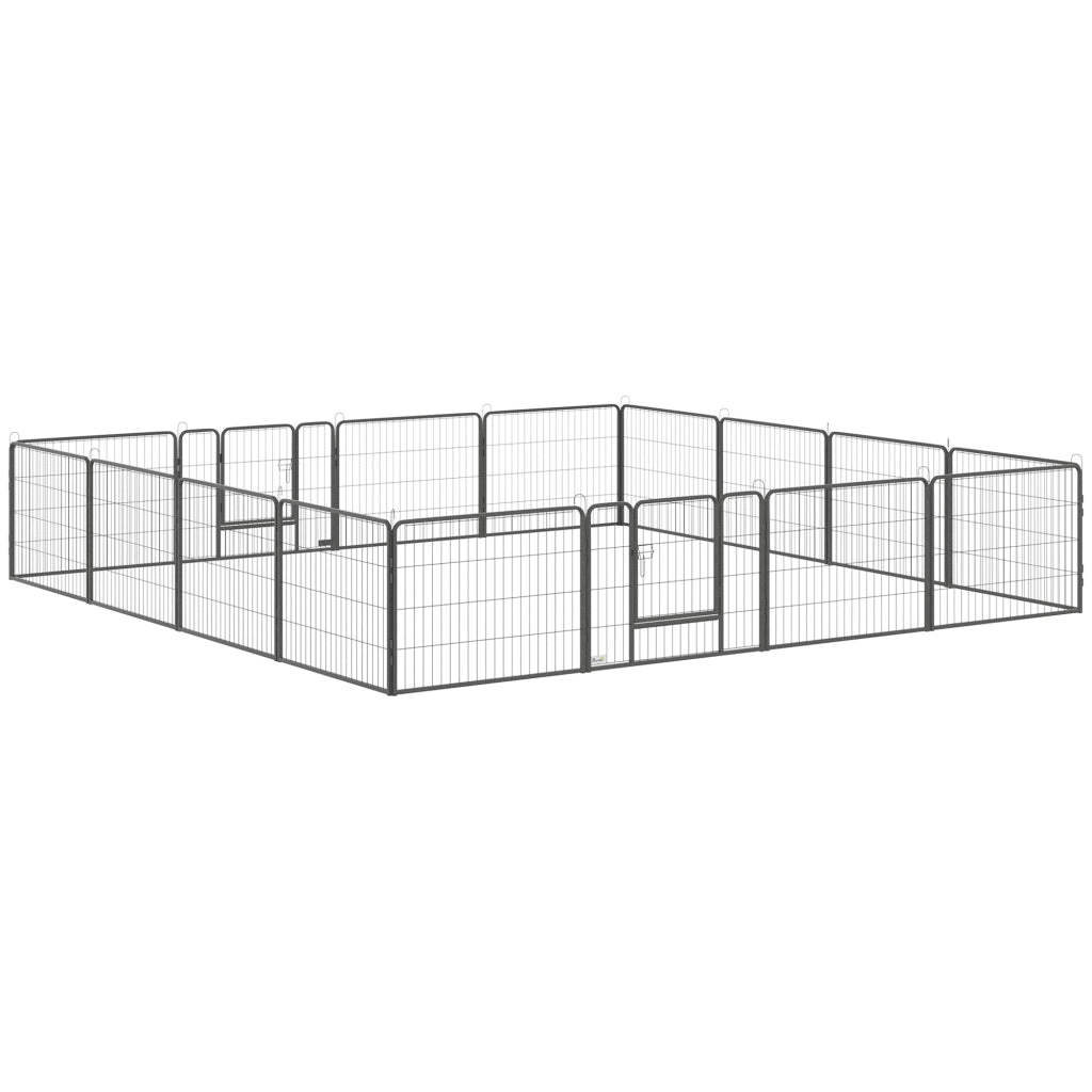 Recinto per Cani ¨C Minimal ¨C Grigio 80x150x60 cm