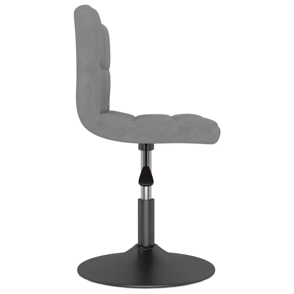 Sgabello da Bar Girevole Grigio Chiaro in Velluto 334252