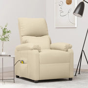 Poltrona Massaggiante Crema in Tessuto 322455