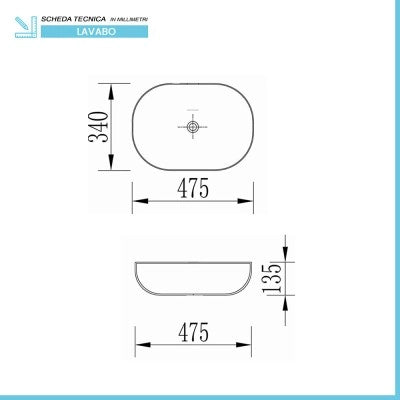 Mobile bagno sospeso 100 cm ossido e noce con top lavabo e specchio Kleo