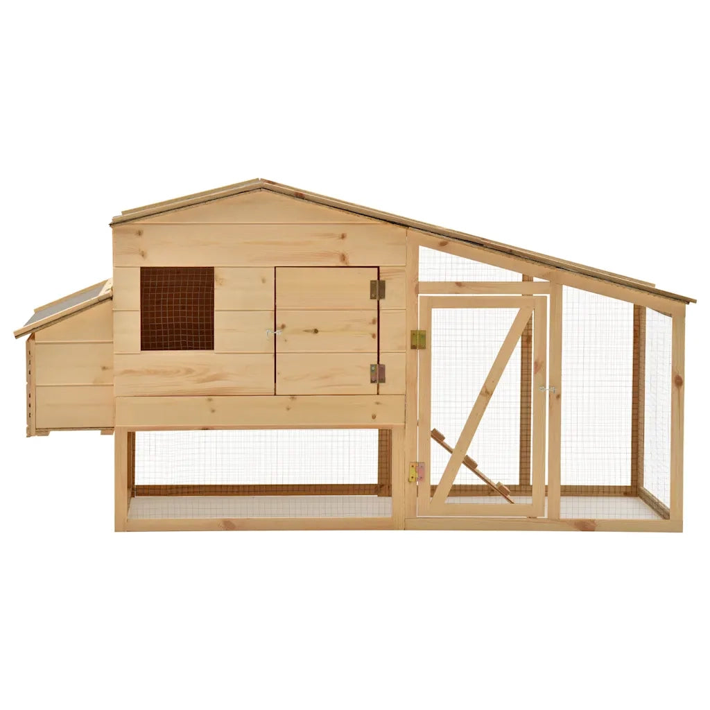 Pollaio in Legno Massello di Pino 178x67x92 cm   cod mxl 53802