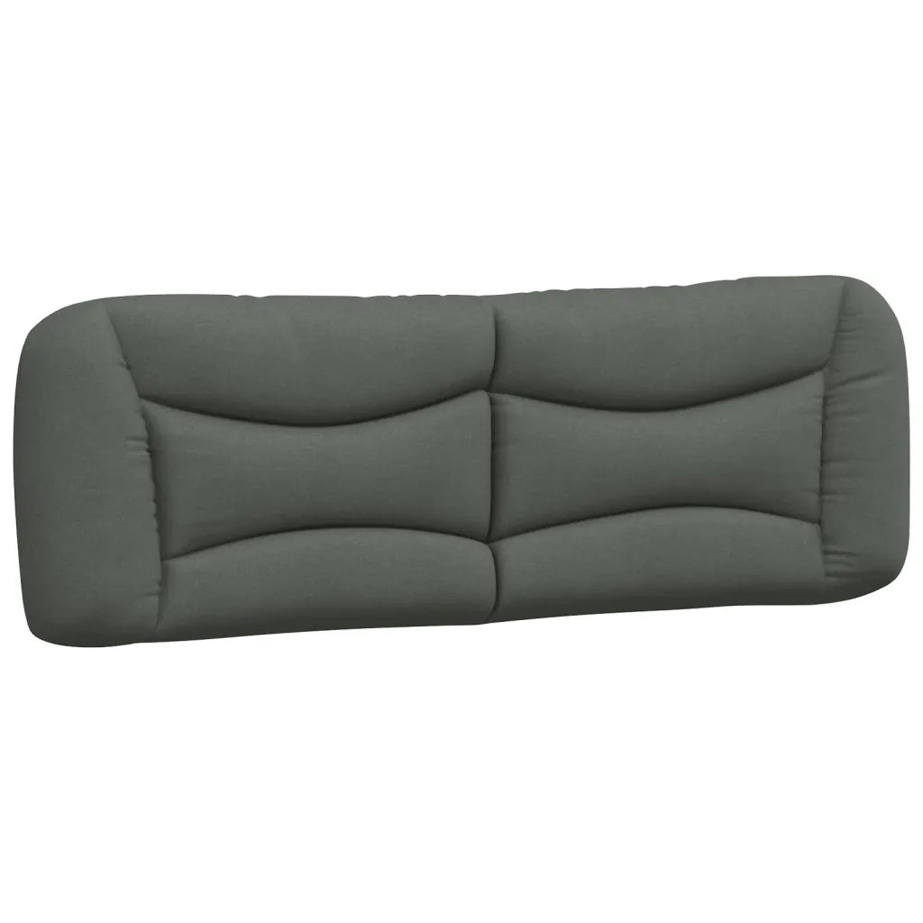 Cuscino Testiera Hvar Grigio Scuro 160 cm in Tessuto 374589