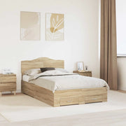 Struttura del letto con testiera-Giroletto con Testiera Rovere Sonoma 120 x 200 cm 110754