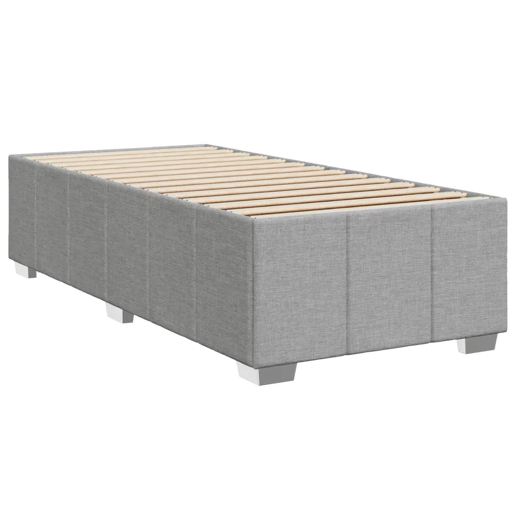 Giroletto senza Materasso Grigio Chiaro 90x200 cm Tessuto