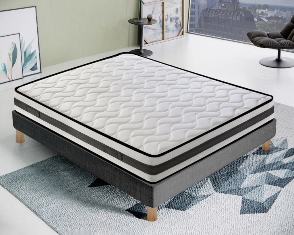 Materasso Piazza e Mezza 120x200 in waterfoam - Alto 20 cm - ortopedico - lato estate/inverno - 13 Zone di Comfort - Alta traspirabilità 