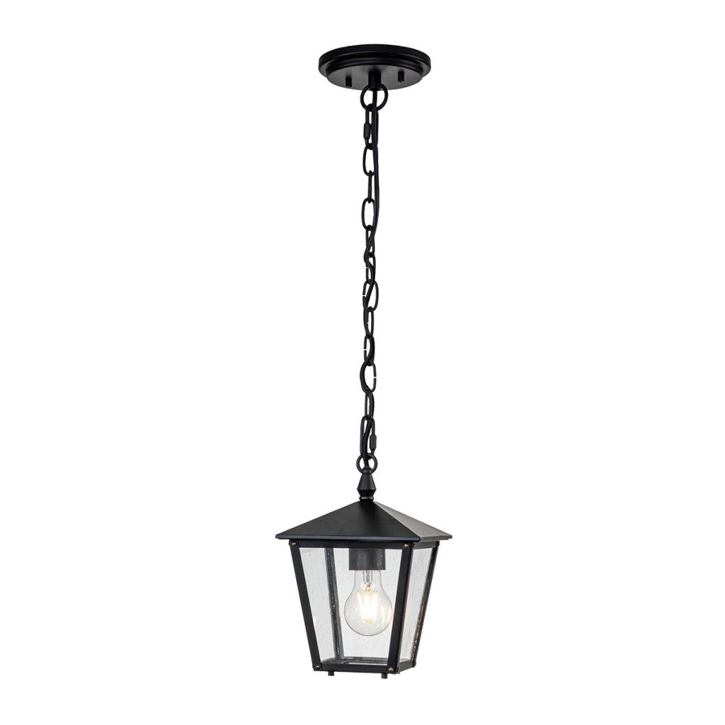 Lampada sospesa esterna nera E27 60W Huntersfield Hinkley