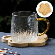Set di 8 piedini in bambù con design ovale a mano.