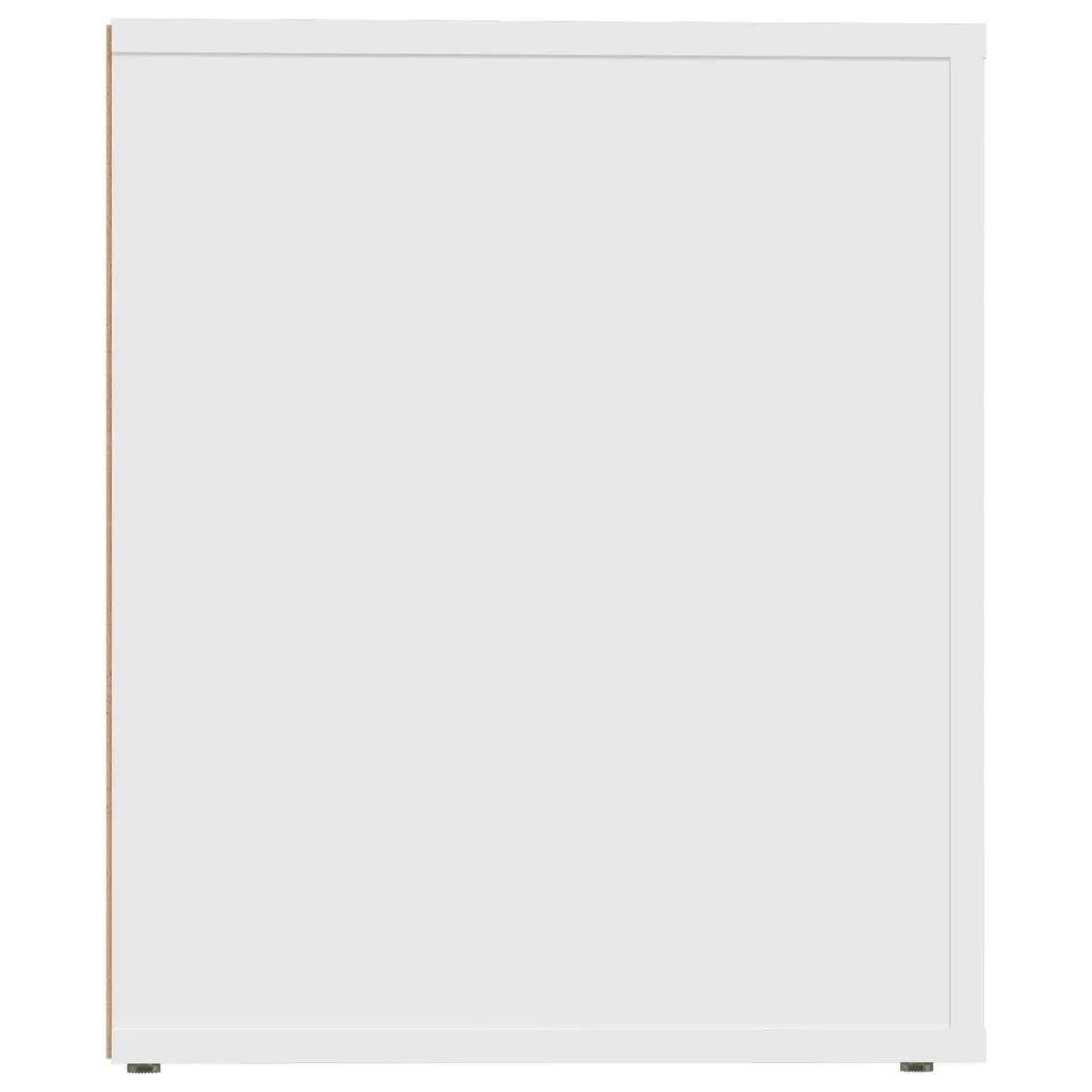 Comodini 2 pz-Set di 2 Tavolino da notte Bianca 50x39x47 cm