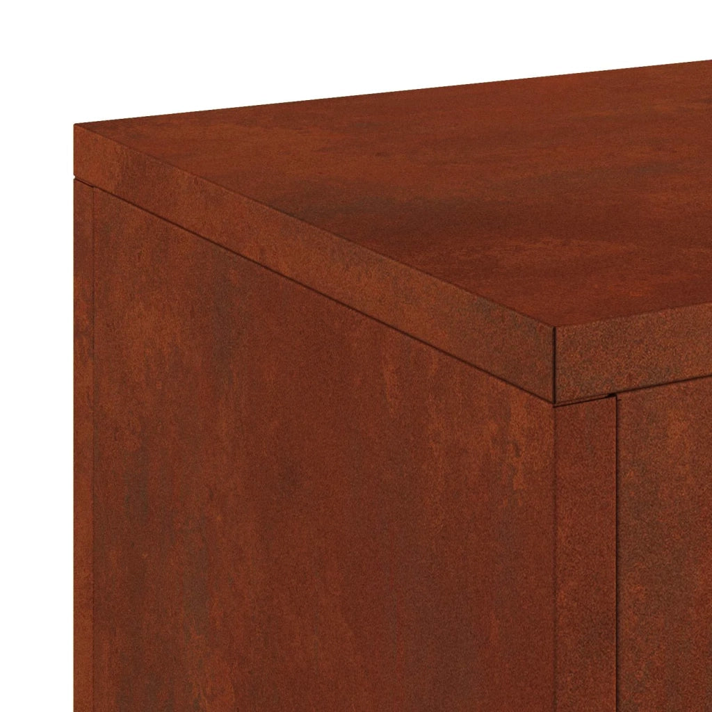 Supporto per piante | Sostegno per piante 2 pz Ruggine 24 x 24 x 75 cm