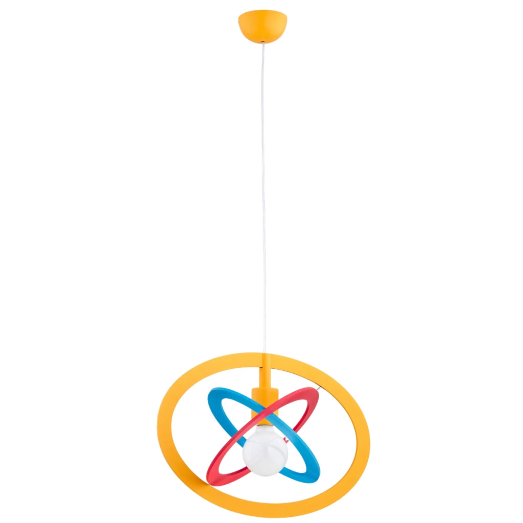 Lampada a sospensione bimbi multicolore legno E27 15W GRADI Alfa