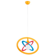 Lampada a sospensione bimbi multicolore legno E27 15W GRADI Alfa