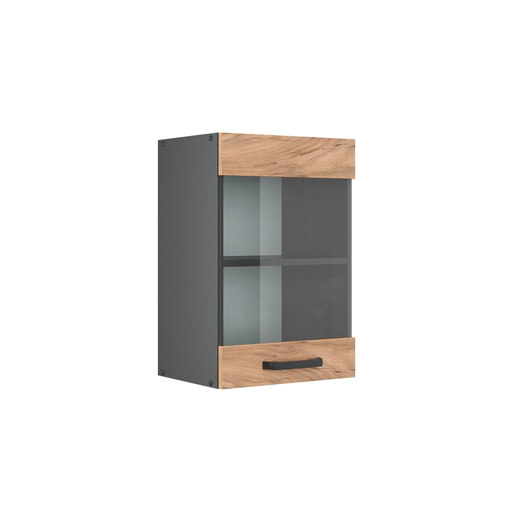 Vicco Mobile da cucina in vetro Quercia dorata 40 cm