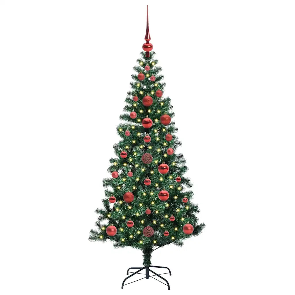 Albero di Natale artificiale con luci integrate Verde 120 cm 3396736