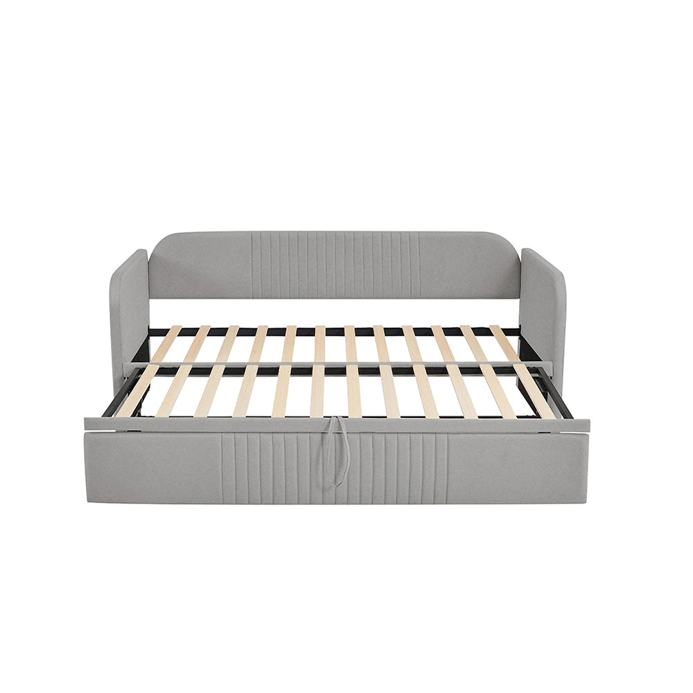 Divano letto estensibile - Xylo - 90/180x190 cm - Grigio chiaro