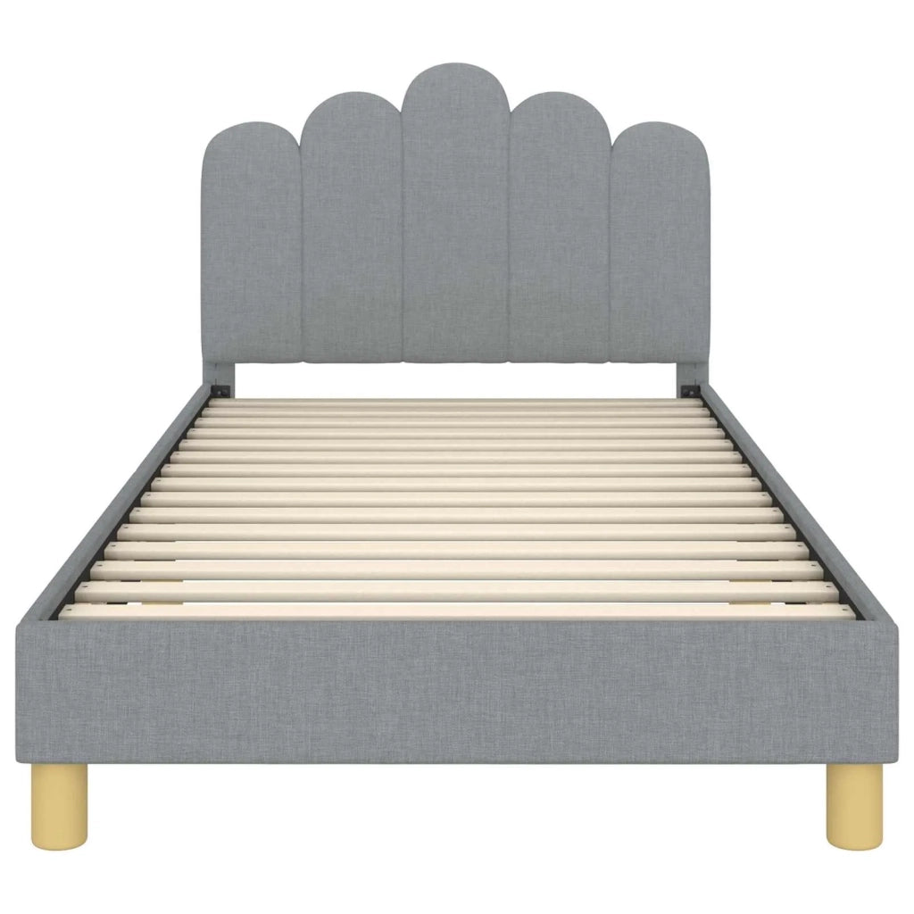 Struttura letto bambini con testata-Giroletto per bambini Grigio Chiaro 90 x 190 cm 190500