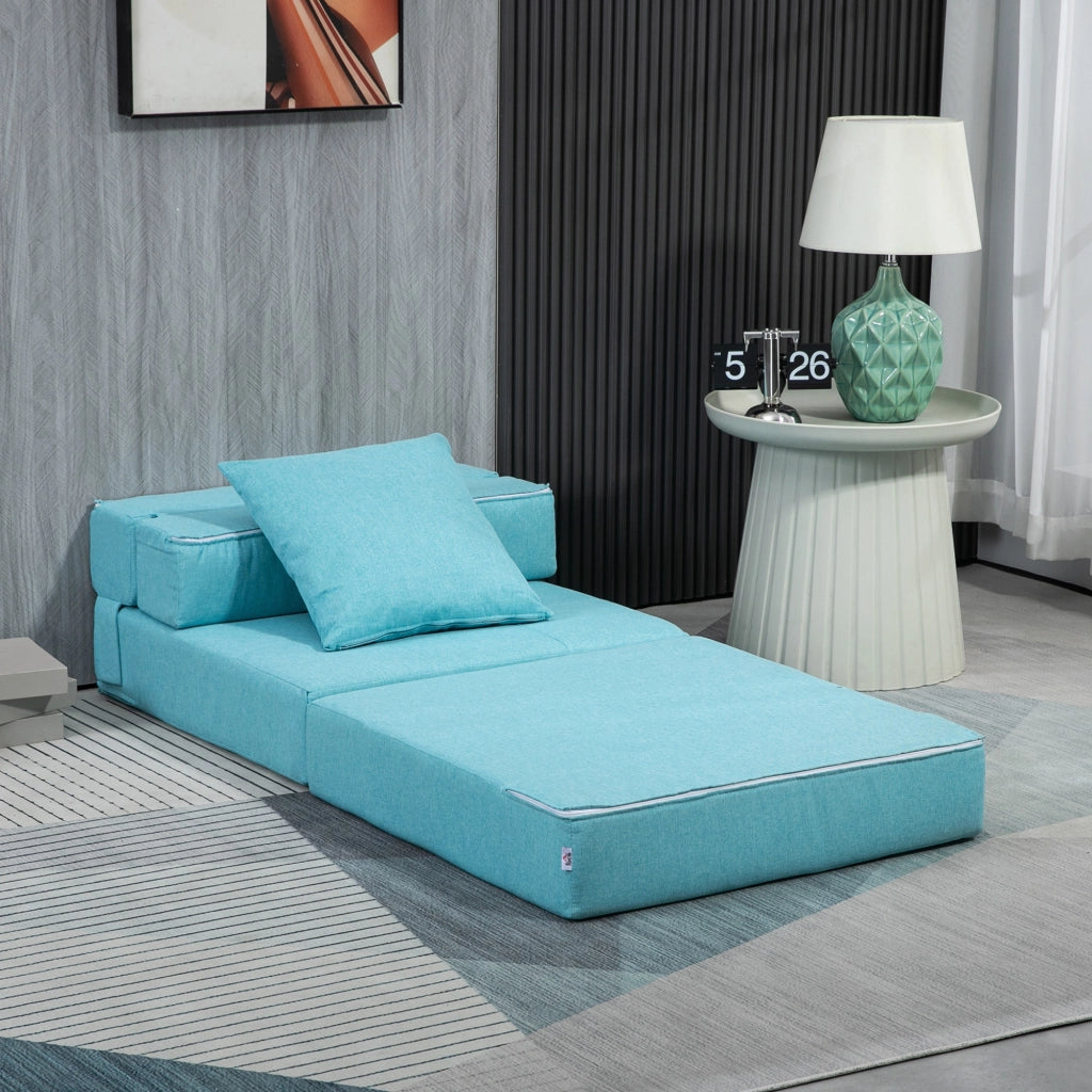 Poltrona letto ¨C Minimal ¨C tessuto blu