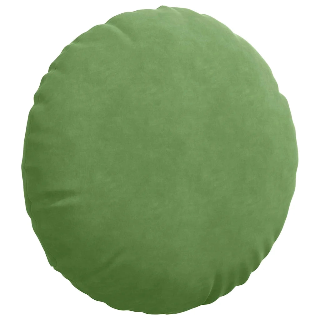 Cuscini per Seduta 2 pcs Verde chiaro Ø50 x 19 cm Velluto 42014177