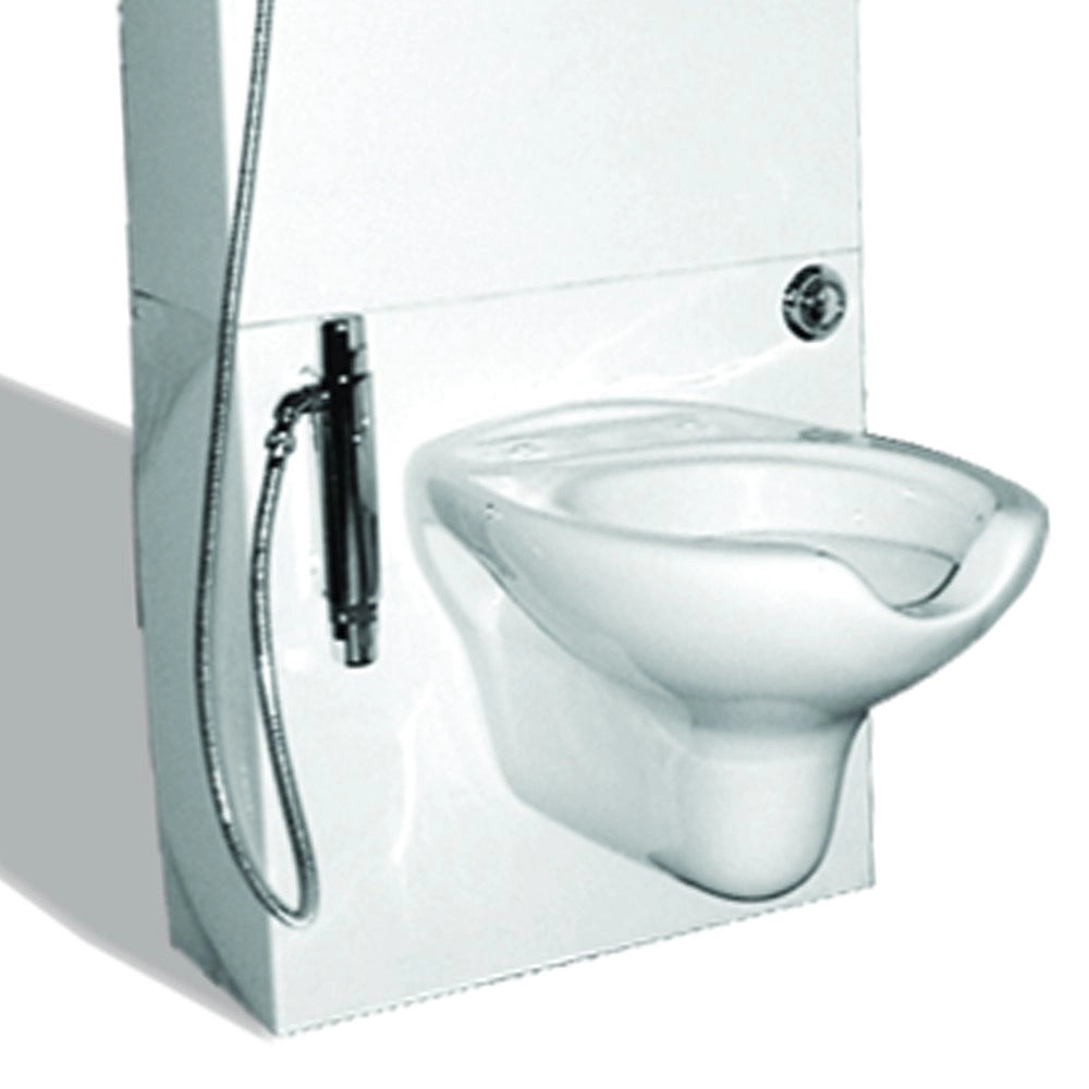 Parete attrezzata h120 con vaso sospeso