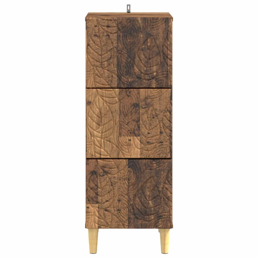 Mobile con Cassetti Legno antico 33 x 34,5 x 90 cm 895083