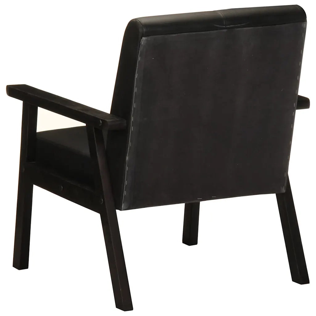 Poltrona Nera in Vera Pelle 247642