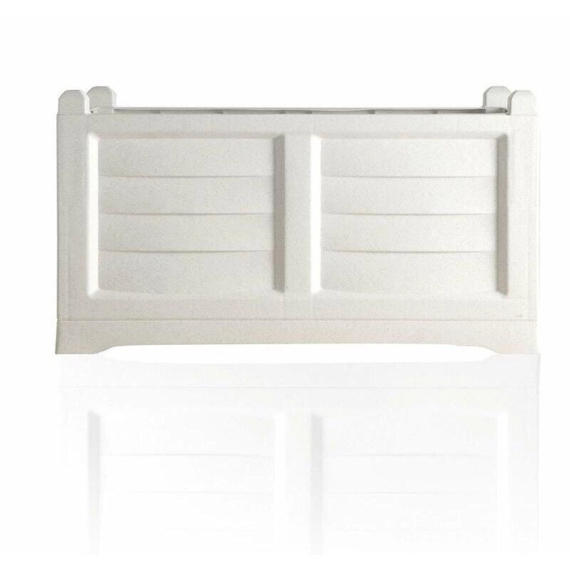FIORIERA KIT ARREDO CON VASCA INTERNA 80X42,5XH42 RESINA COLORE BIANCO