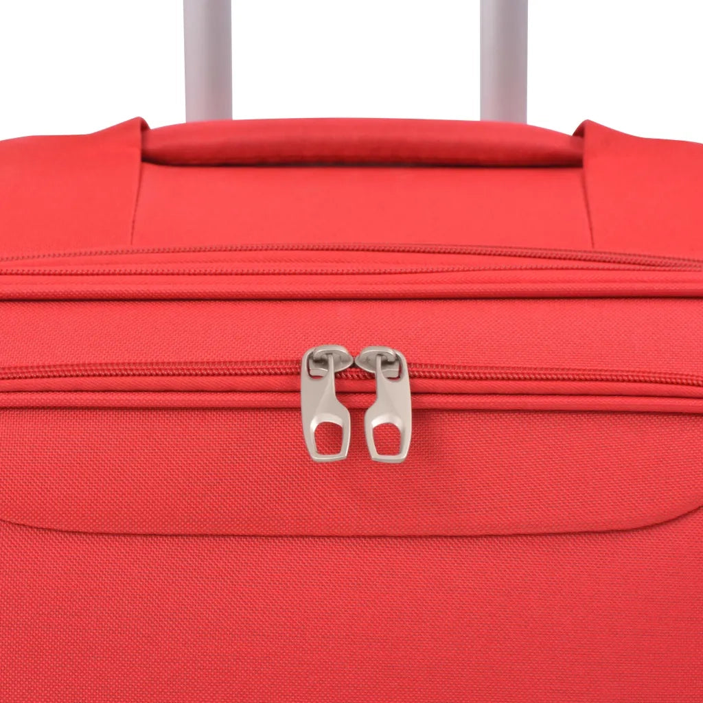 Set di Valigie Trolley 3 pz Morbide Rosse 91316
