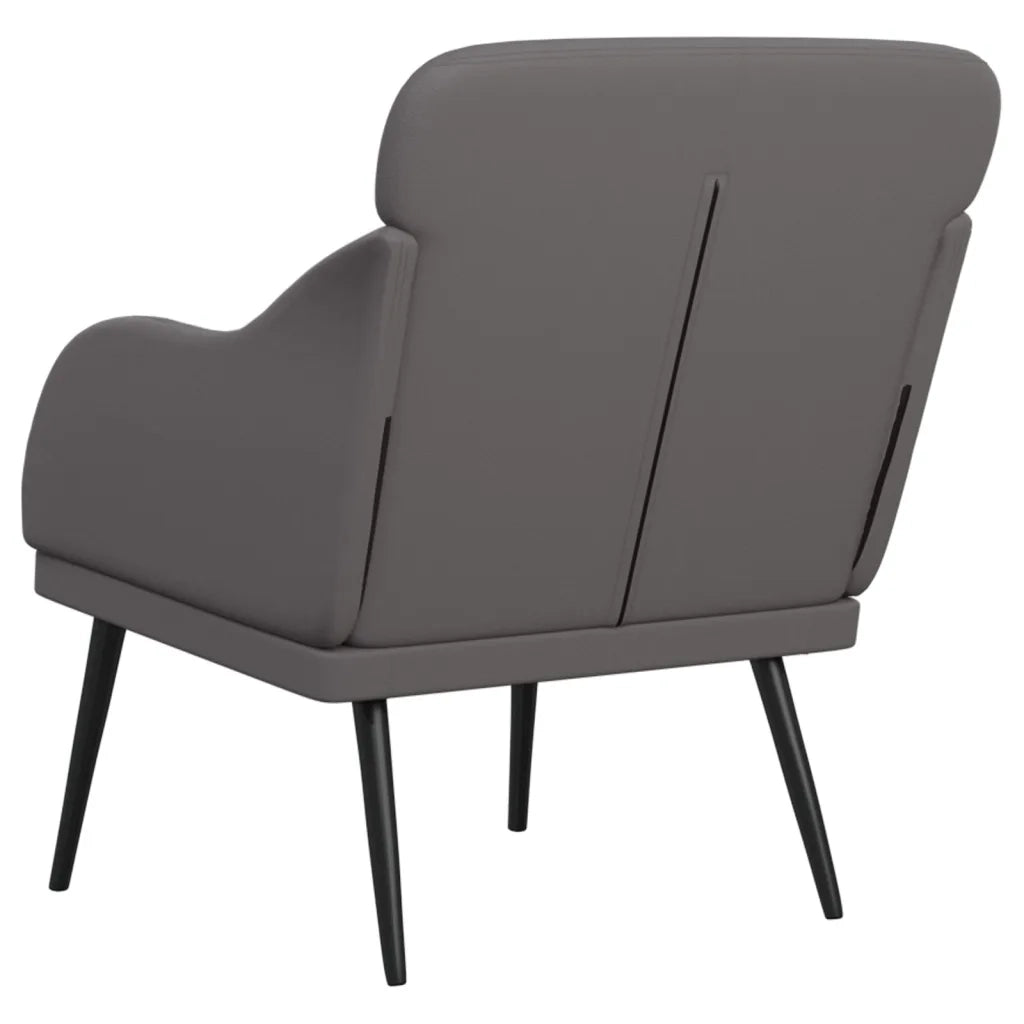 Poltrona Grigia 63x76x80 cm Similpelle 351427