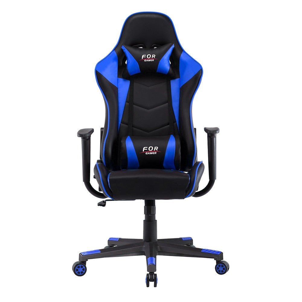 Sedia da ufficio a righe (nera + blu)
