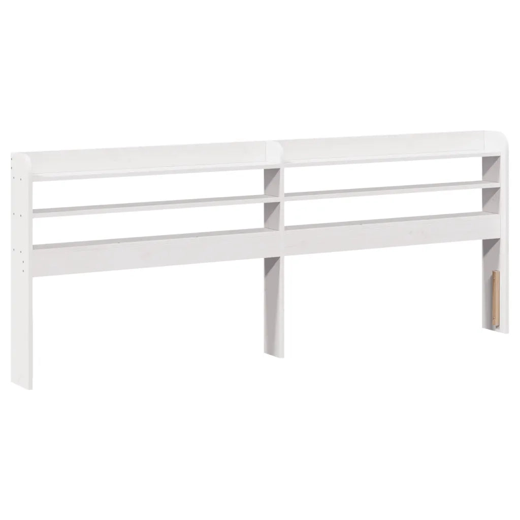 Letto senza Materasso-Struttura Letto Bianco 180x200 cm Legno Massello di Pino 925885