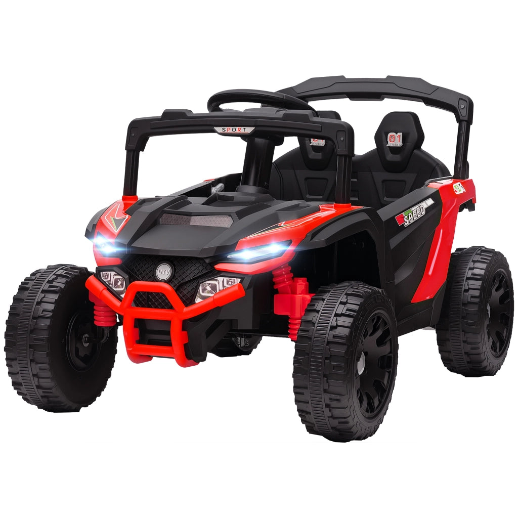 Auto elettrica per bambini UTV ¨C zephmum ¨C rosso, 12V, telecomando, 3-8 anni